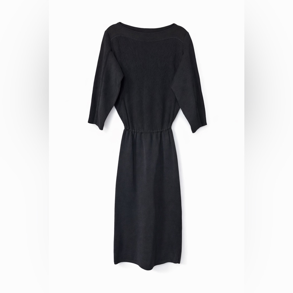 Alaa Paris Vintage Ribbed Knit Dress Made In Italy 1989-1993 Archive Piece